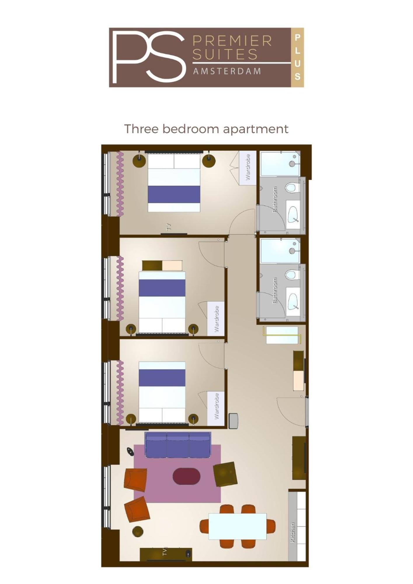 Premier Suites Amsterdam Bilik gambar